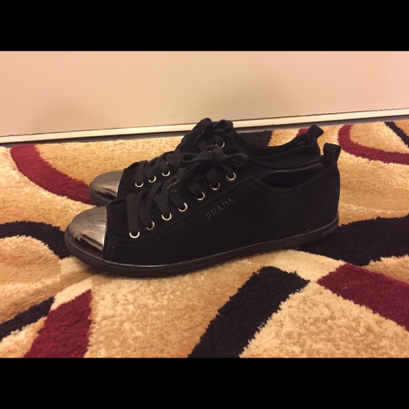 Prada Other - Black Suede Prada Men Sneakers